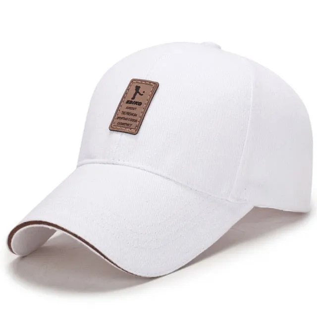 Adjustable Stretch Fit Golf Cap with Patch