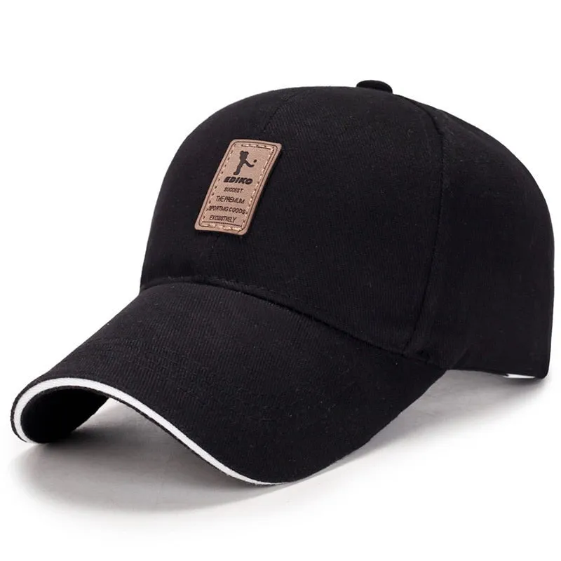 Adjustable Stretch Fit Golf Cap with Patch