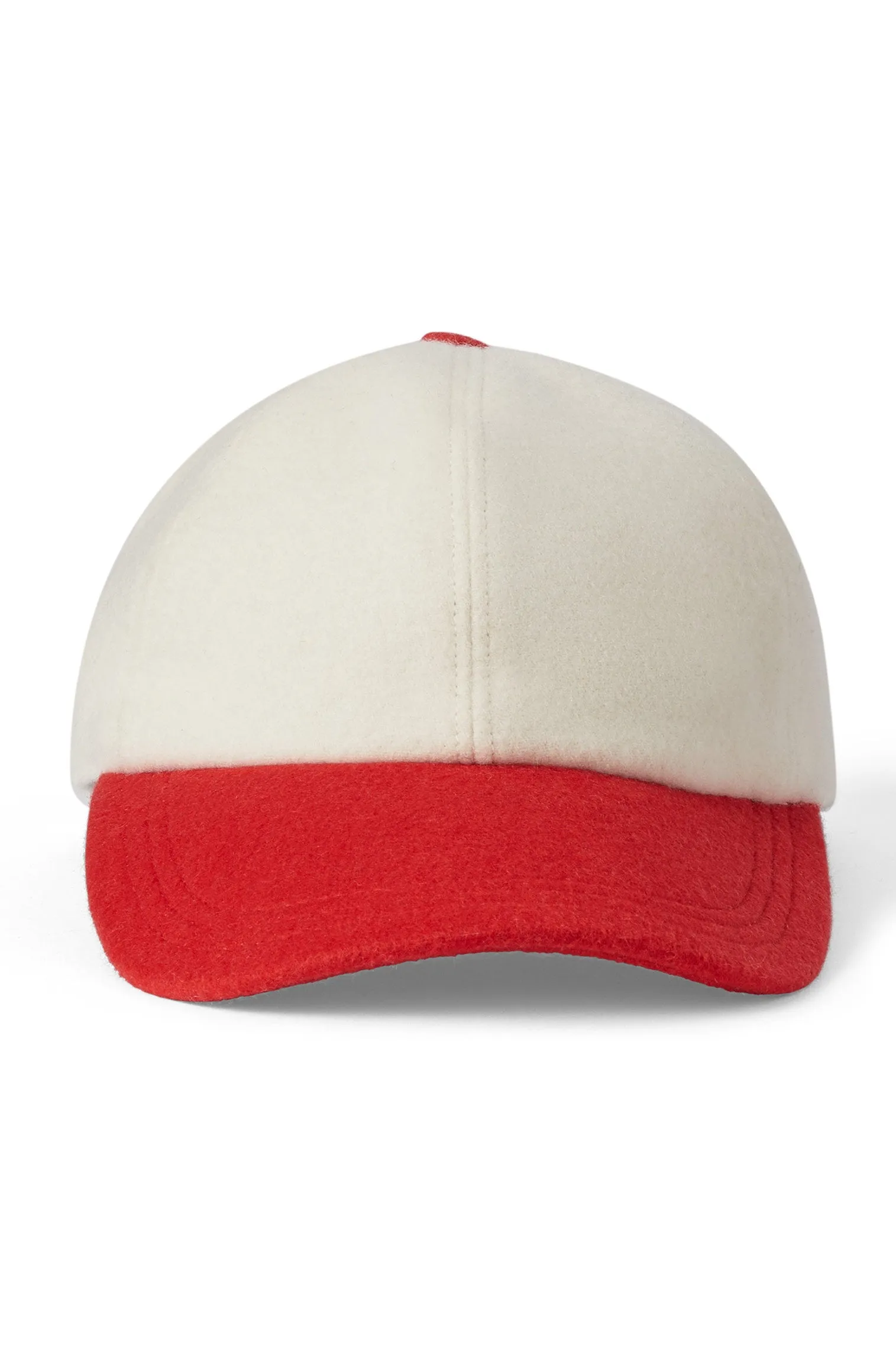 Adjustable Two-Tone Cashmere Baseball Cap