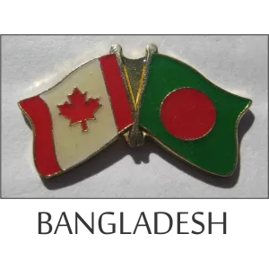 Bangladesh-Canada Friendship Lapel Pin