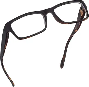 Blue-Light-Blocking-Reading-Glasses-Black-Camo-1-00-Magnification-Computer-Glasses