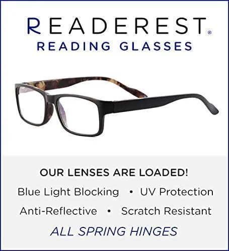 Blue-Light-Blocking-Reading-Glasses-Camo-2-00-Magnification-Computer-Glasses