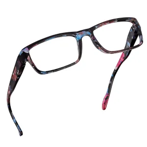 Blue-Light-Blocking-Reading-Glasses-Floral-2-25-Magnification Anti Glare