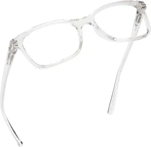 Blue-Light-Blocking-Reading-Glasses-Spring-Hinges-Uv-Protection-Clear-3-00-Computer-Glasses