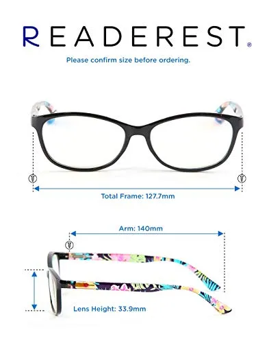 Blue-Light-Blocking-Reading-Glasses-Tropical-1-50-Magnification-Computer-Glasses