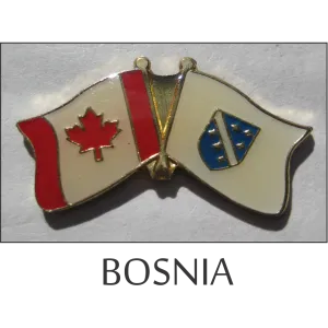 Bosnia-Canada Friendship Lapel Pin