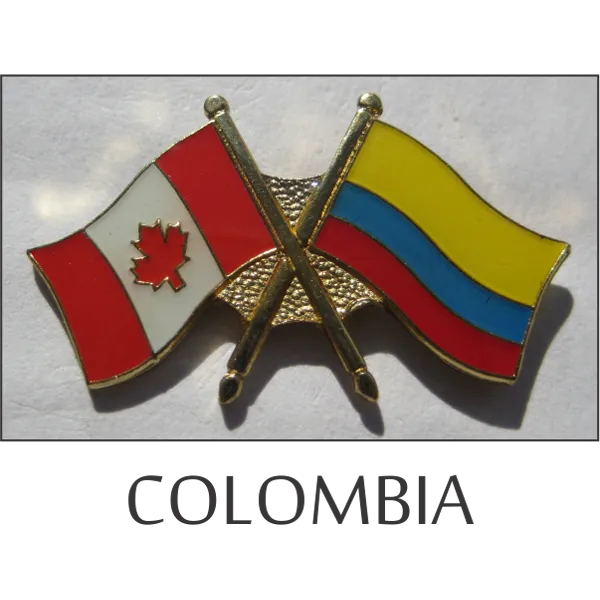 Colombia-Canada Friendship Lapel Pin