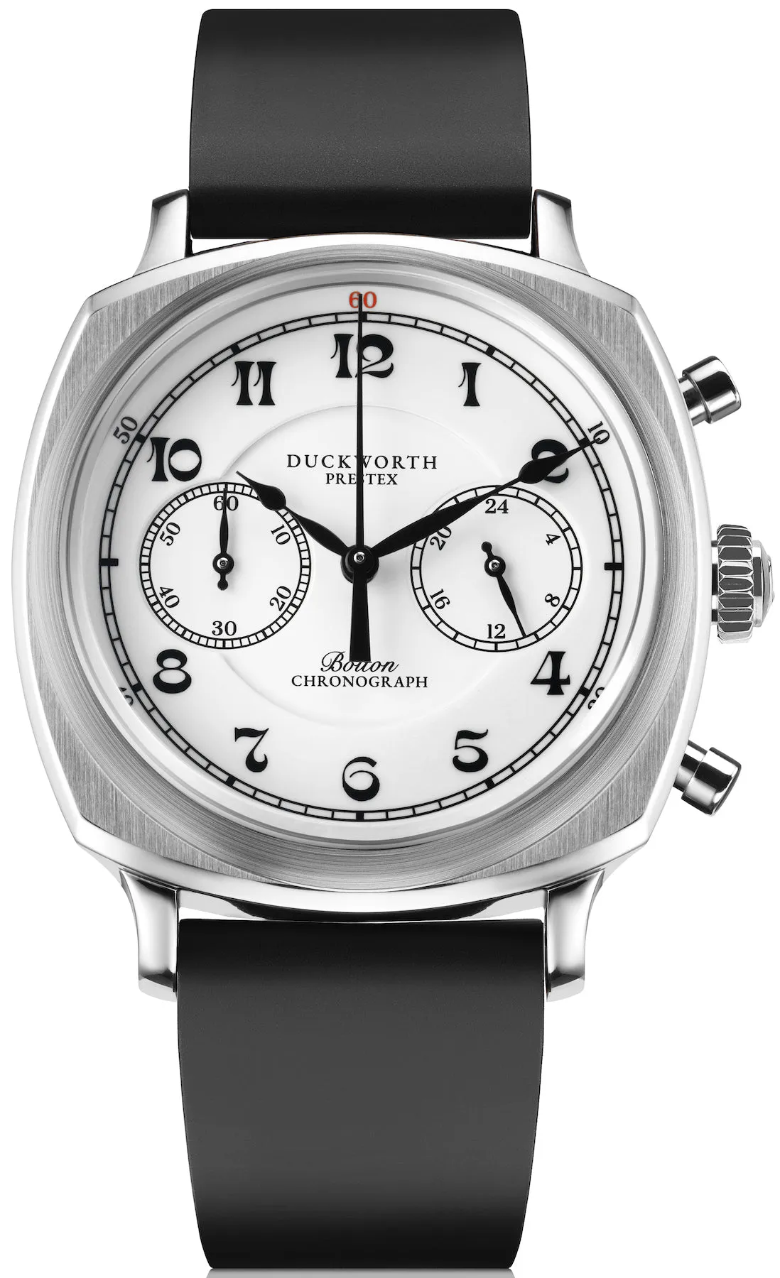 DP Watch Bolton Chronograph White Black Rubber