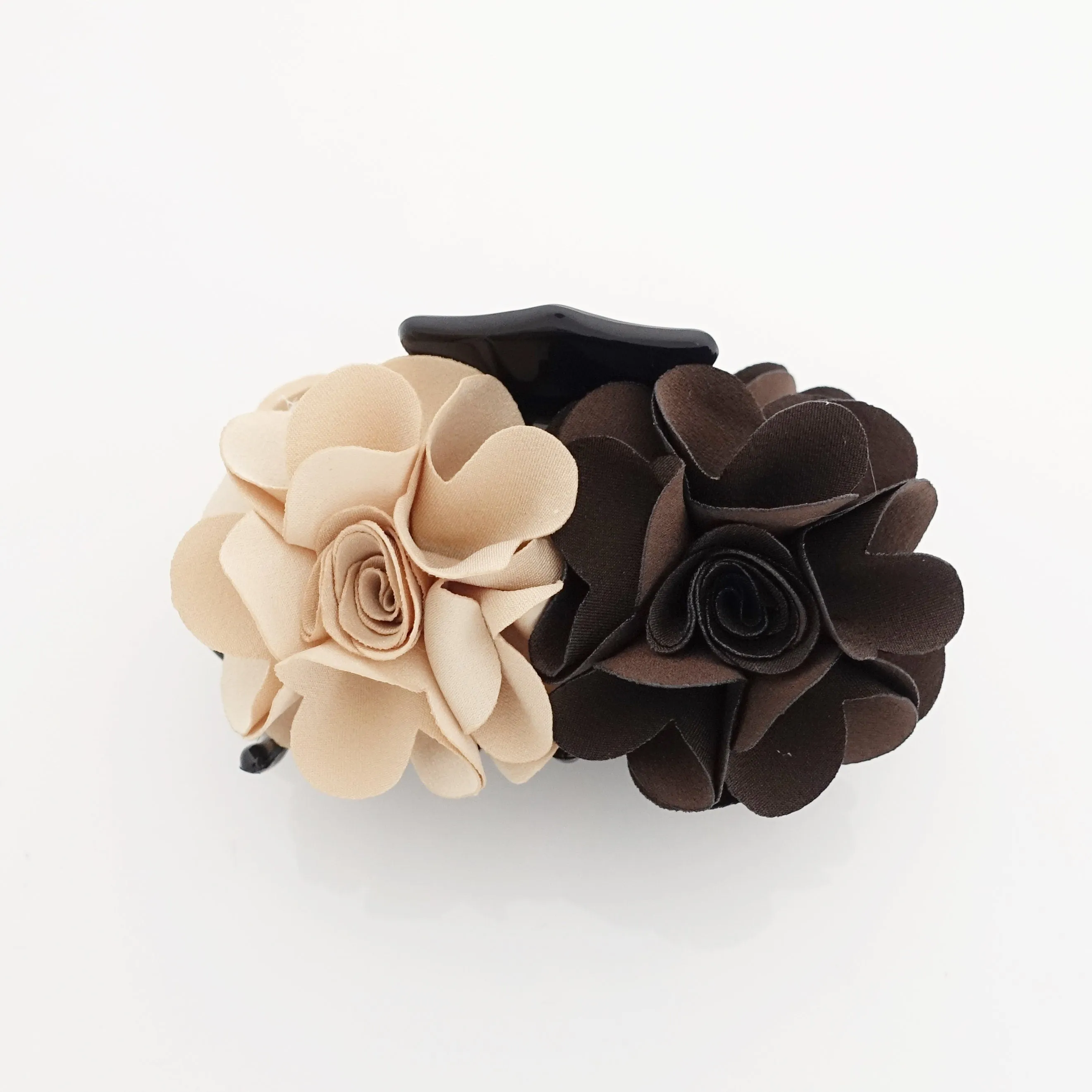 Flower Decorative Hair Jaw Claw Two Flower Hydrangea Flower Hair Clamp Women Hair Clip