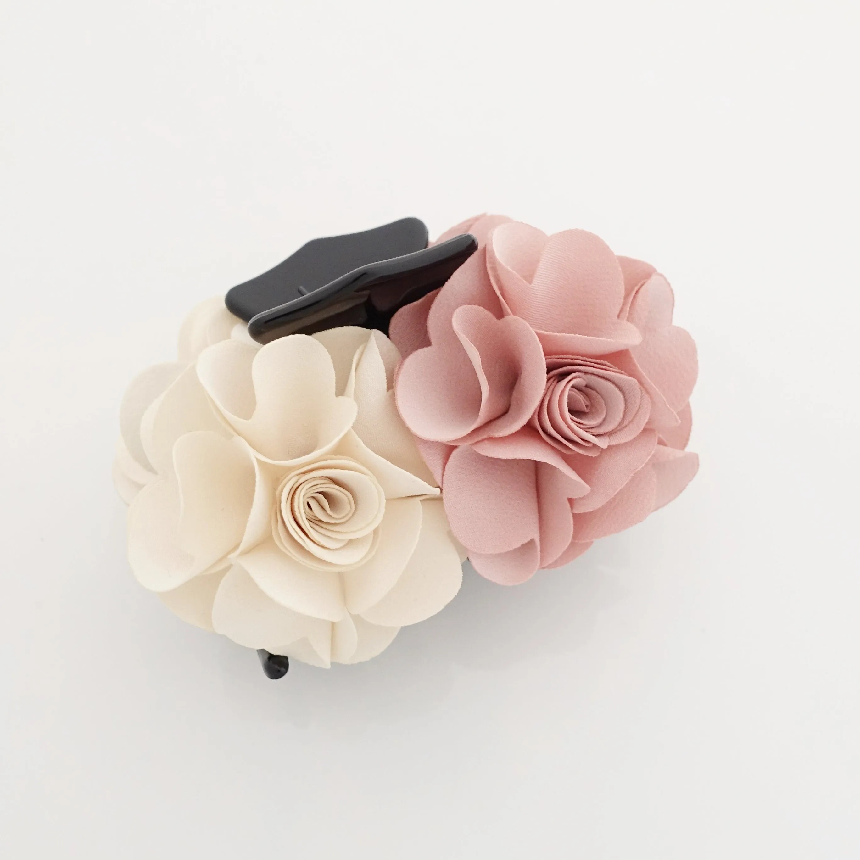 Flower Decorative Hair Jaw Claw Two Flower Hydrangea Flower Hair Clamp Women Hair Clip