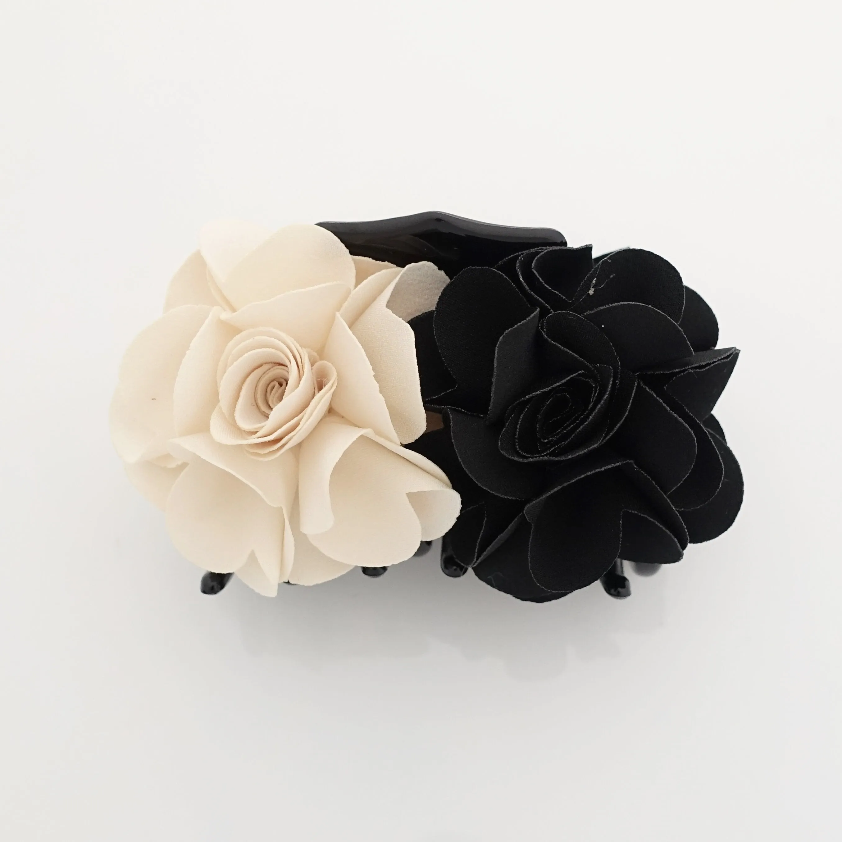 Flower Decorative Hair Jaw Claw Two Flower Hydrangea Flower Hair Clamp Women Hair Clip