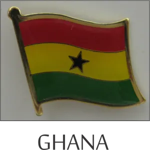 Ghana Single Lapel Pin