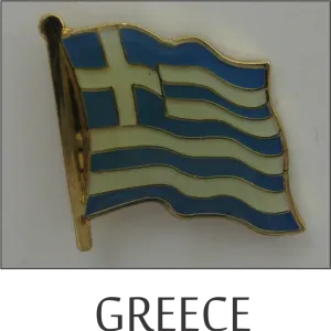 Greece Single Lapel Pin