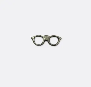 GUNMETAL EYEGLASSES FRAME LAPEL PINS