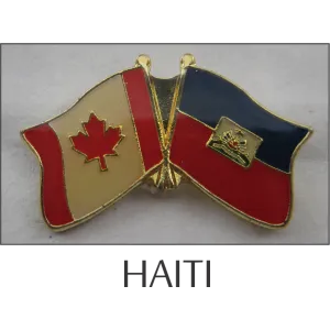 Haiti-Canada Friendship Lapel Pin