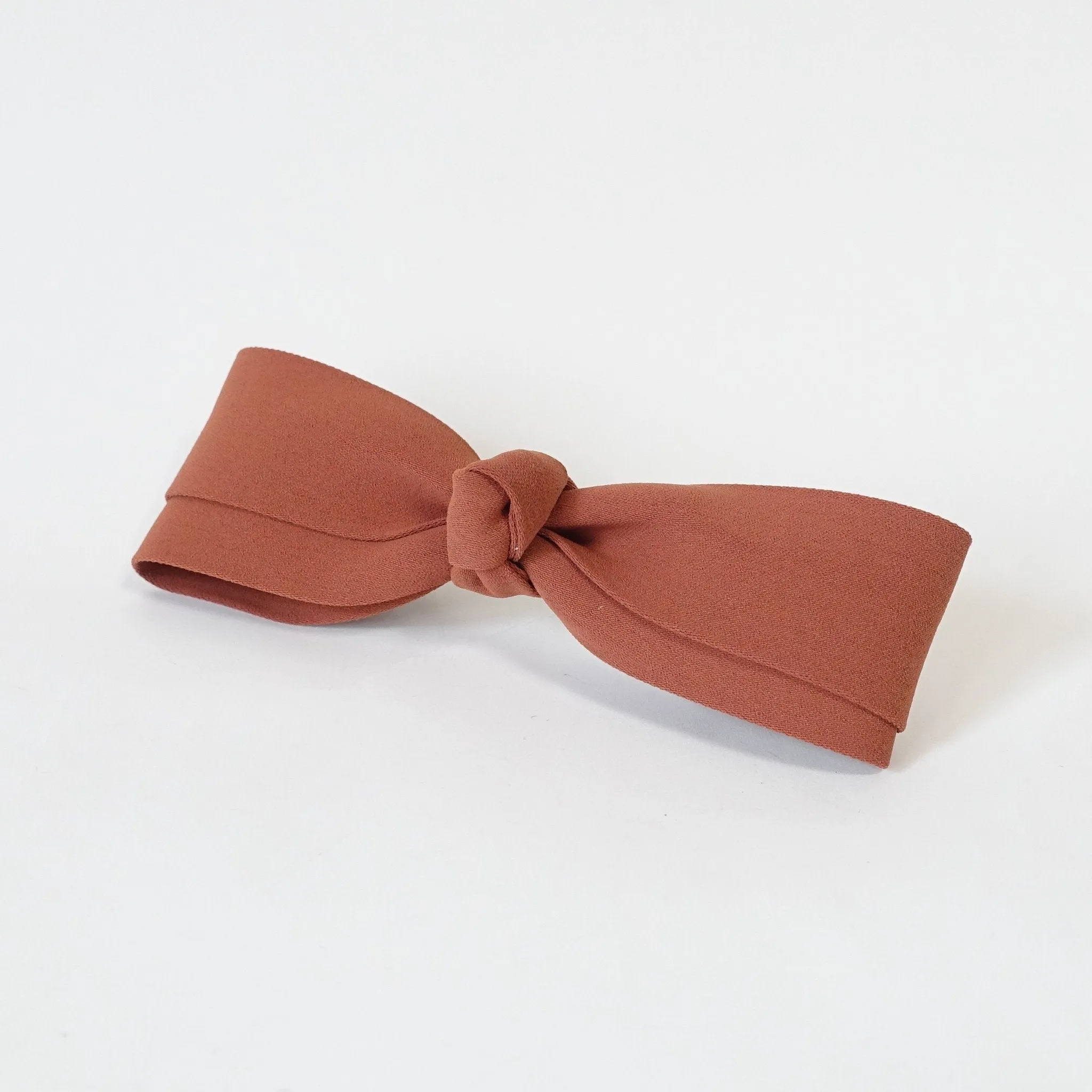 Handmade Solid Color Slim and straight Hair Bow French Hair Barrettes