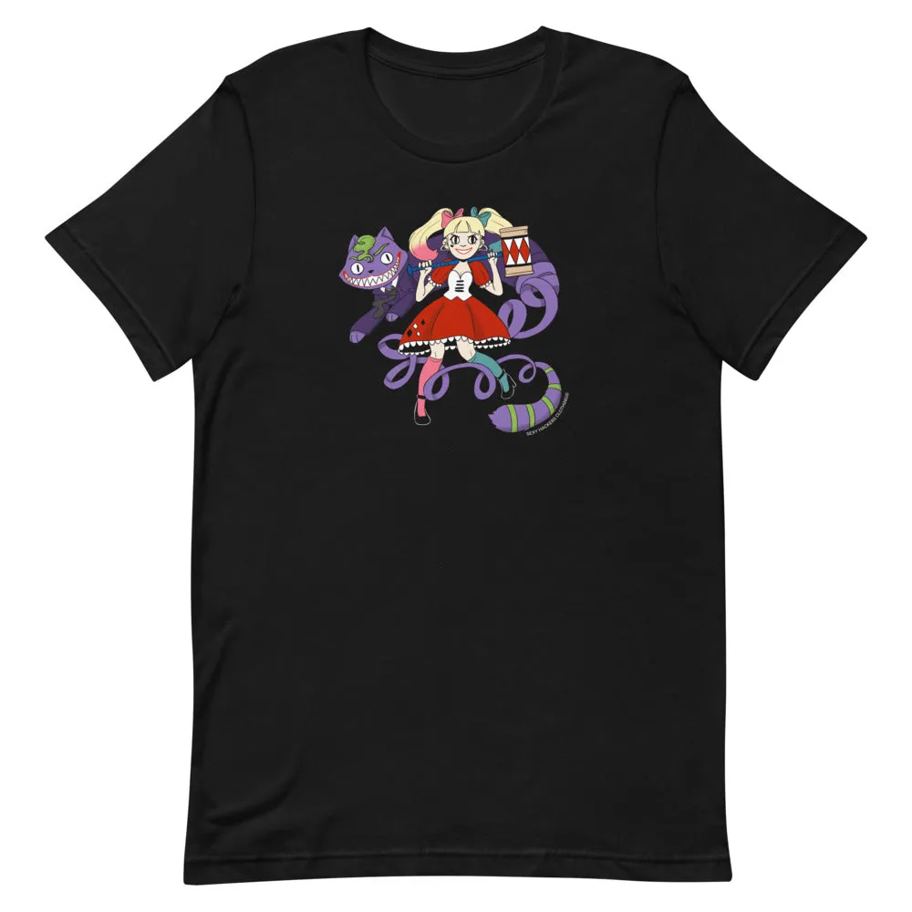 Harley Quinn and Joker in Wonderland Unisex T-shirt