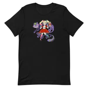 Harley Quinn and Joker in Wonderland Unisex T-shirt