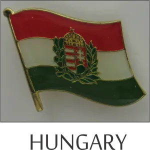 Hungary Single Lapel Pin