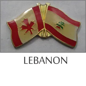 Lebanon-Canada Friendship Lapel Pin