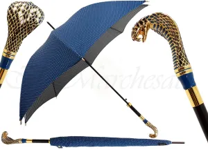 Luxurious Enameled Snake Luxury man's Umbrella