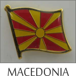 Macedonia Single Lapel Pin