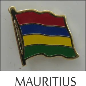 Mauritius Single Lapel Pin