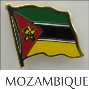 Mozambique Single Lapel Pin