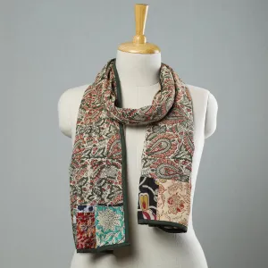 Multicolor - Kalamkari Block Printed Cotton Patchwork Stole 18