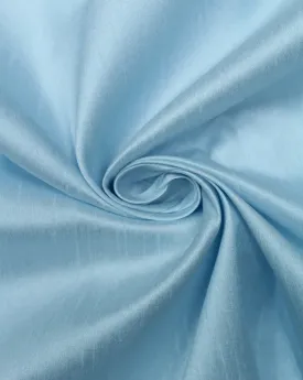 Plain Light Blue Poly Dupion Fabric