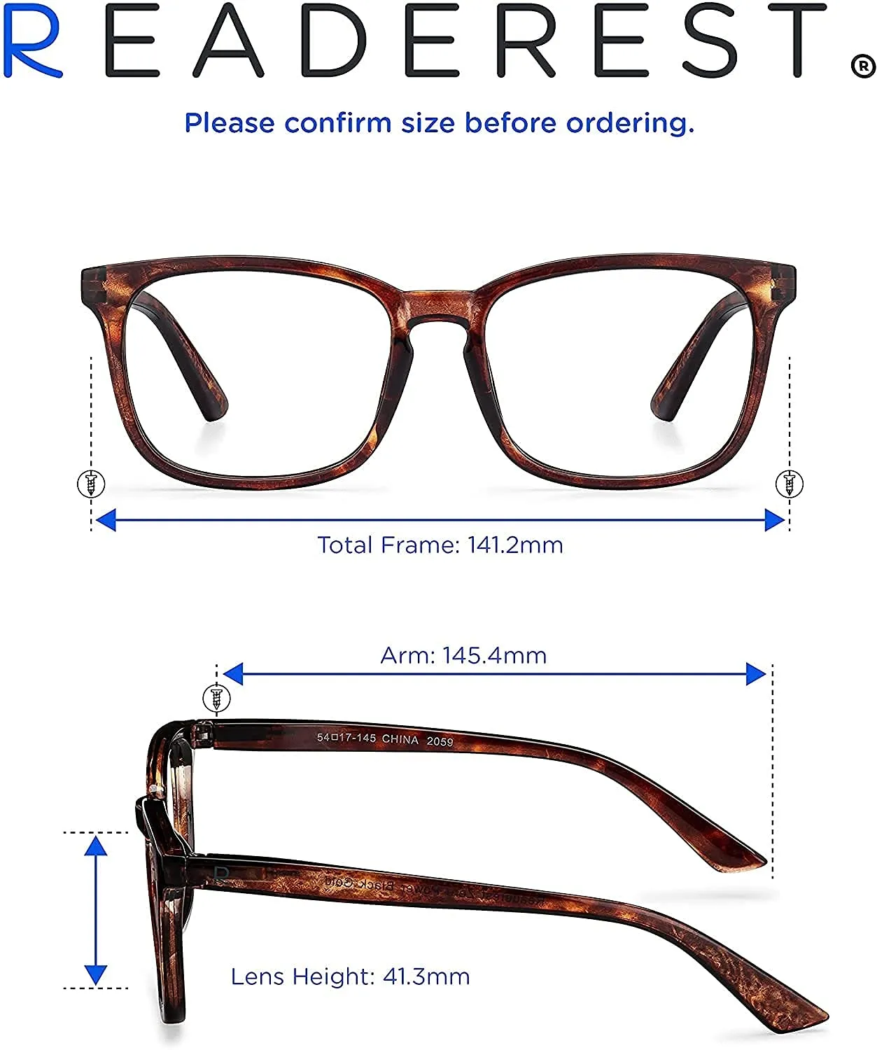 Readerest blue-light-blocking-reading-glasses-bourbon-tortoise-2-50-magnification