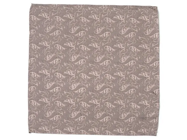 Romantic Dusty Pink Patterned Hanky