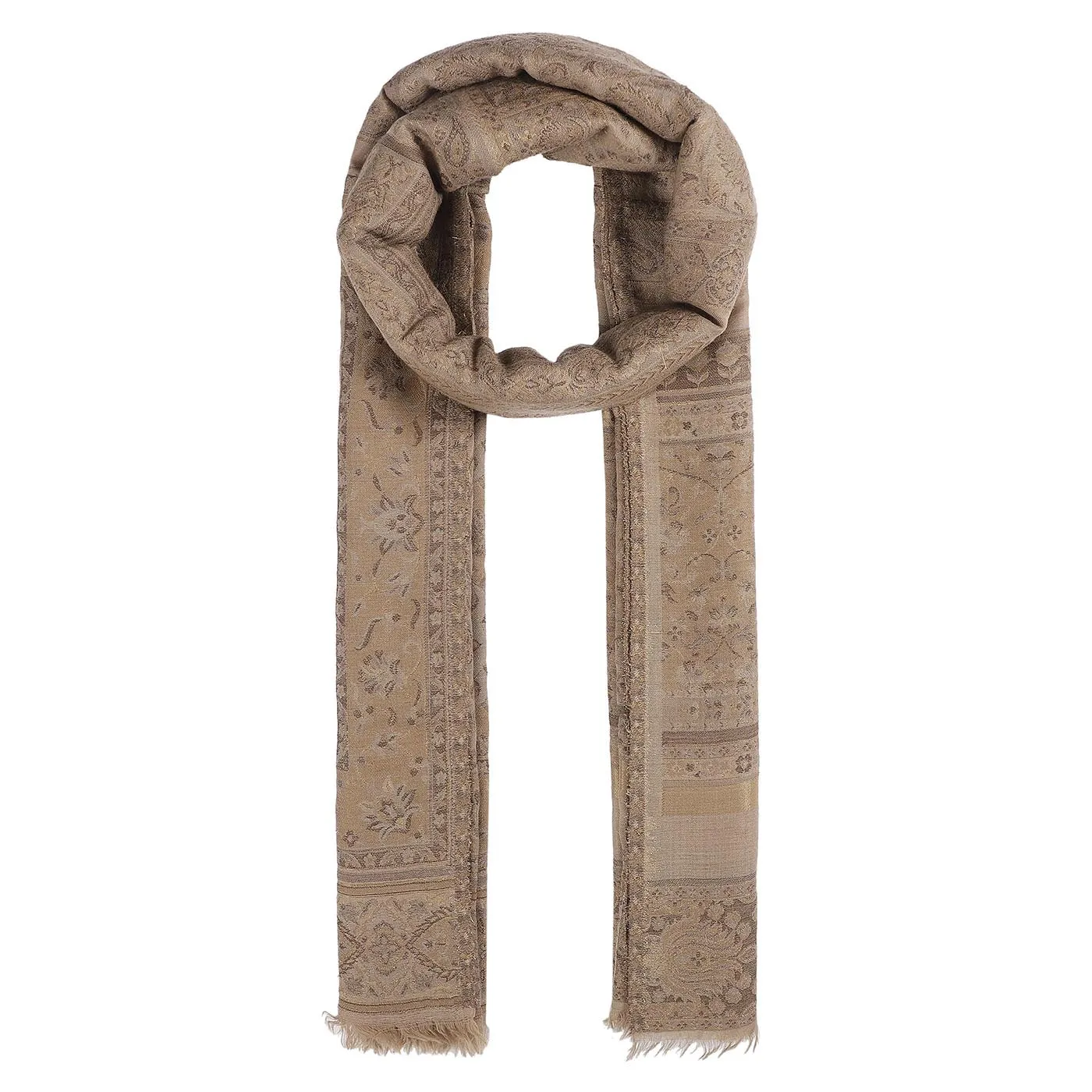 Saatchi Wool & Lurex Jacquard Stole