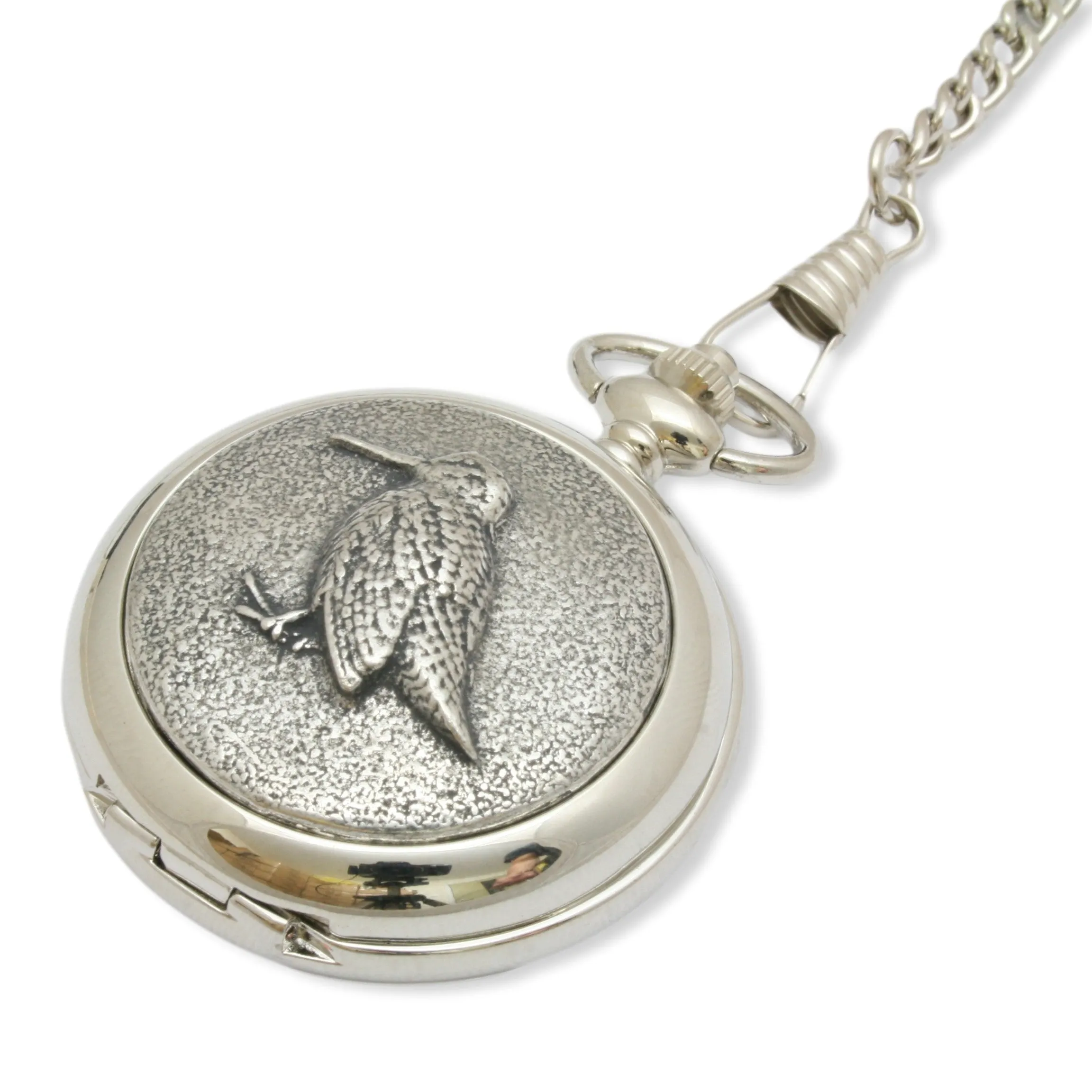 Sitting Woodcock Personalised Pocket Watch