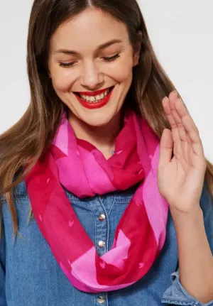 Street One loop scarf pink 571936