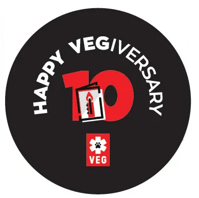 Tenth VEGiversary Lapel Pin