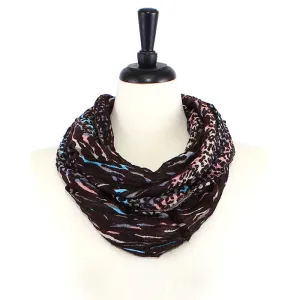 XP8-BR Zebra Print Infinity Scarf